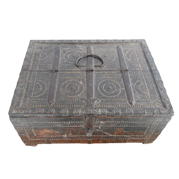 Genuine Antique Vintage Wooden Storage Chest