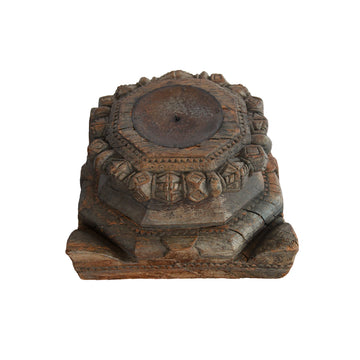 Elegant Antique Handcarved Candle Stand