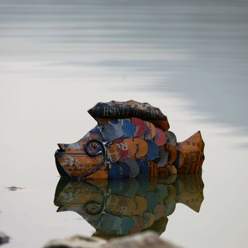 Recycled Fish Figurine