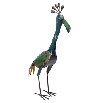 Recycled Peacock Figurine