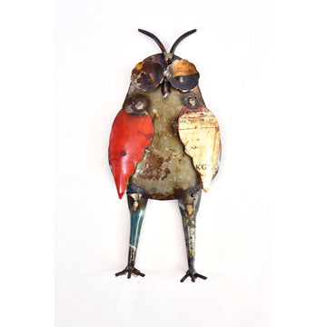 Recycled Owl Wall Mount