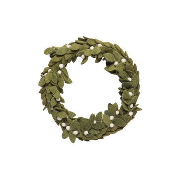 Green Wreath Christmas Ornament