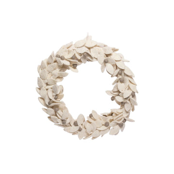 White Wreath Christmas Ornament