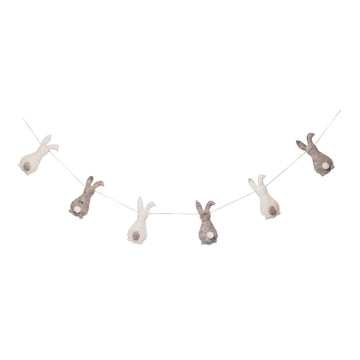 Felt Easter Stuffed Bunny Garland