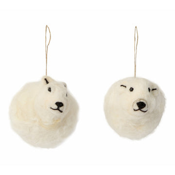 Polar Bear & Arctic Fox Set Of 2