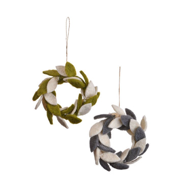 Mini Leaves Wreath Ornament