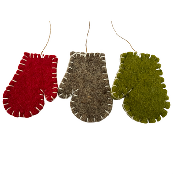 Mini Christmas Gloves Set Of 3
