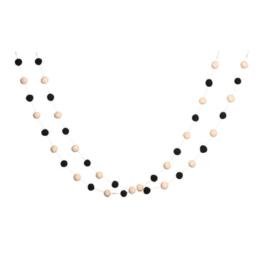 Felt Pom Pom Garlands Set Of 2