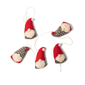 Felt Santa Hanging Garland
