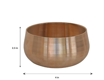 Bronze Kansa Medium Rice Bowl for Biryani, Ramen, Noodle