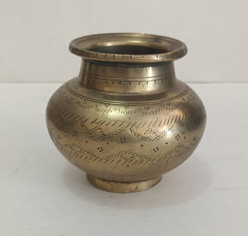 Vintage Antique Old Indian Brass KALASH