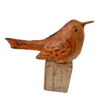 Bird On Stand Large Sculpture - DeKulture DKW-17151-RIF