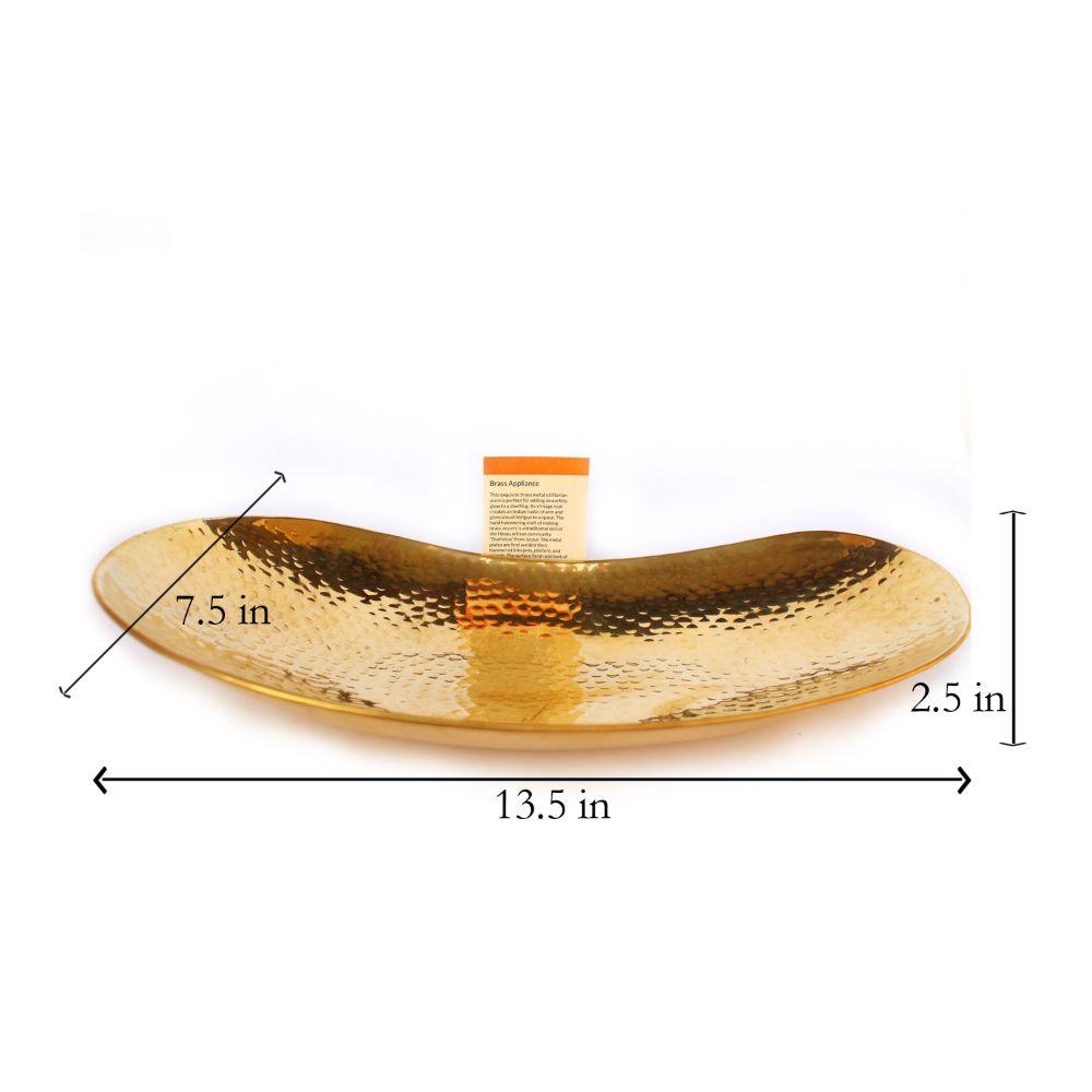 Brass Boat Urli Water Pot Floater - DeKulture DKW-8014-BA
