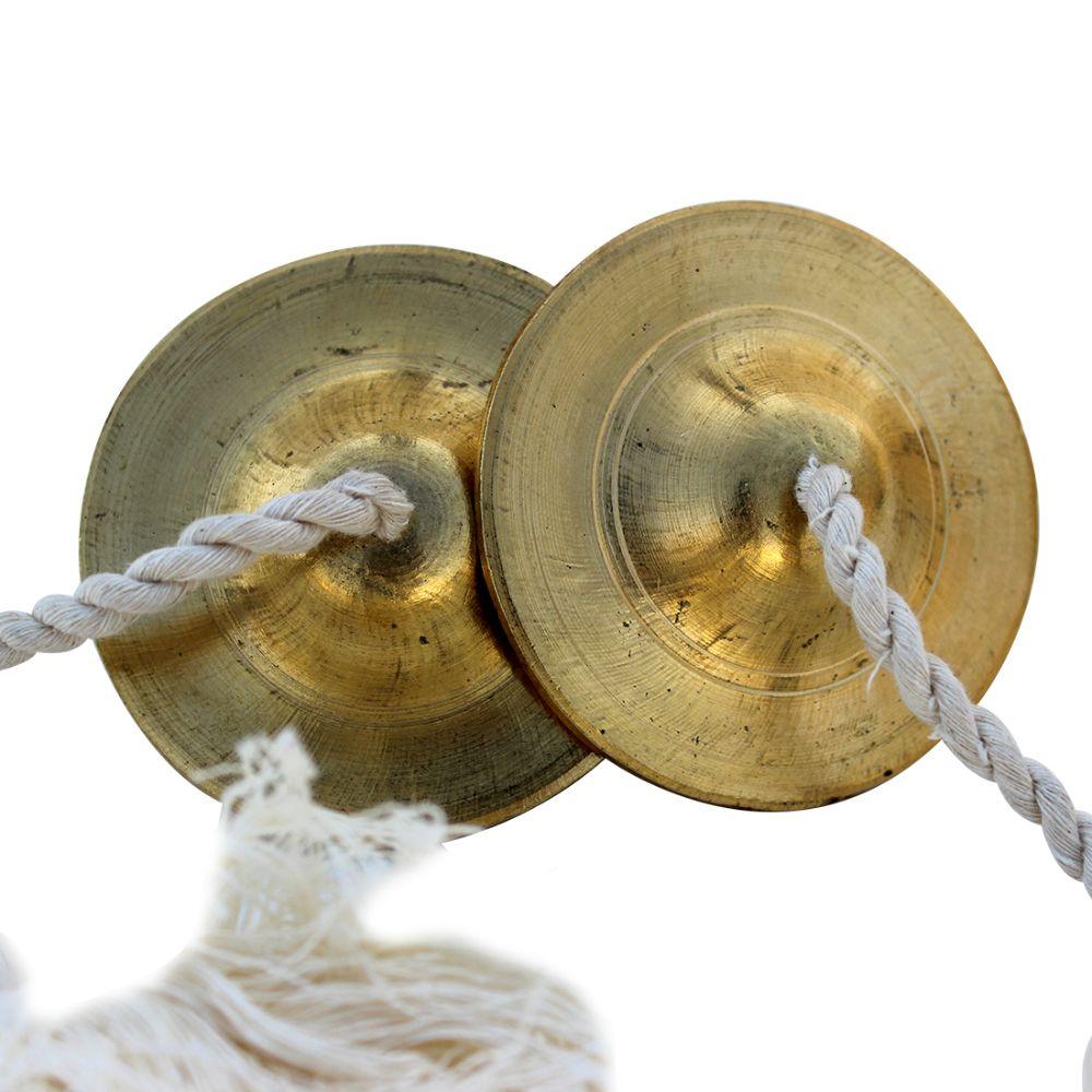 Brass Manjeera Cymbal Clapper Bell - DeKulture DKW-3015-I