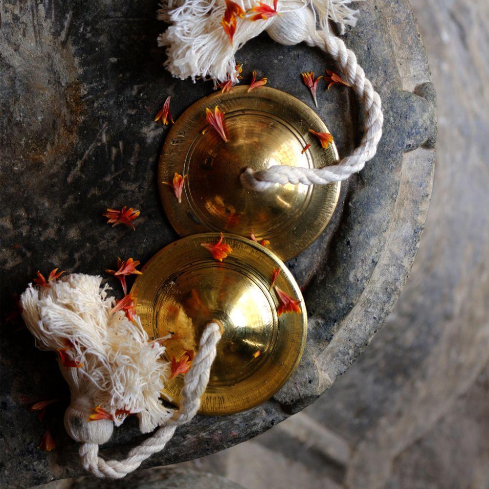 Brass Manjeera Cymbal Clapper Bell - DeKulture DKW-3015-I