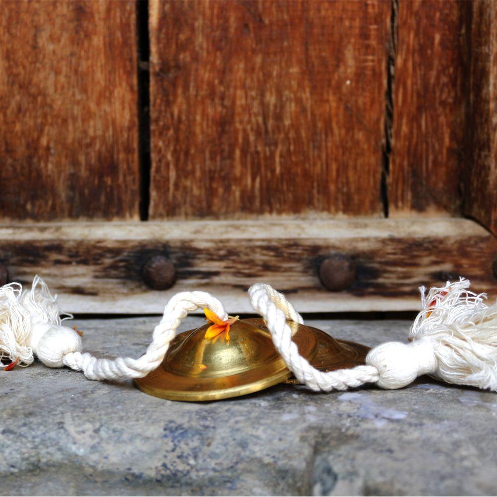 Brass Manjeera Cymbal Clapper Bell - DeKulture DKW-3015-I