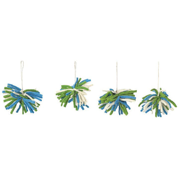 Chindi Bauble Ornaments Set Of 4 - DeKulture DKW-6053-FO