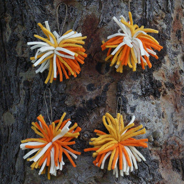 Chindi Baubles Ornament Set Of 4 - DeKulture DKW-6052-FO