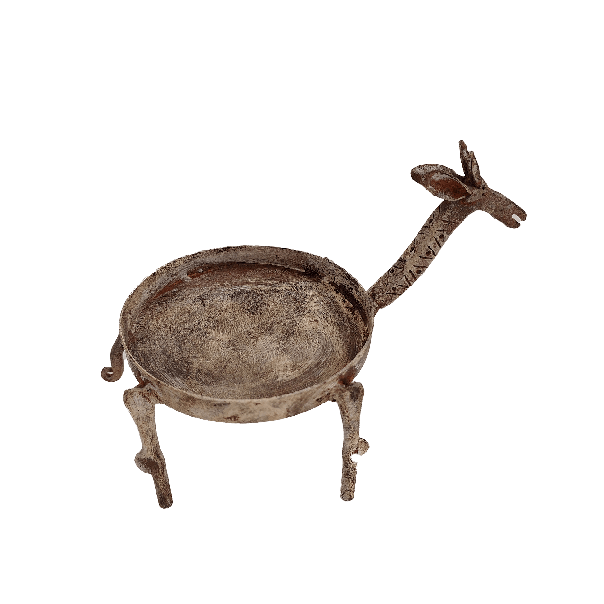 garden décor recycled ziraaf t light sculpture - DeKulture DKW-17148-RIF