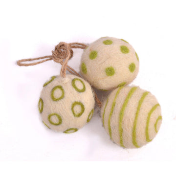 Hanging Ball Ornament Set Of 3 - DeKulture DKW-5075-FD