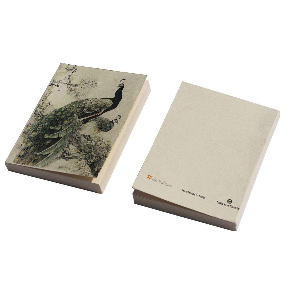 Japanese Peacock Art Pocket Diary Set Of 2 - DeKulture DKW-1081-PD