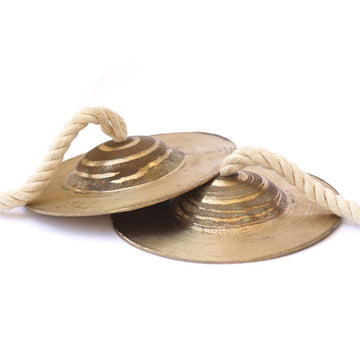 Jhanjh Cymbal Pair Clapper Bell - DeKulture DKW-3016-I