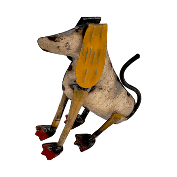 Recycled Dog Figurine Decorative - DeKulture DKW-17160-RIF