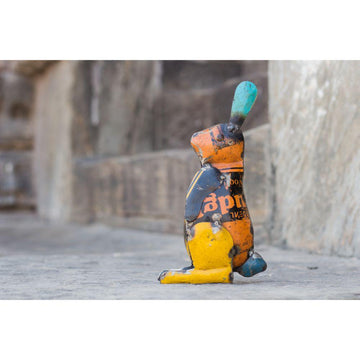 Recycled Easter Bunny Figurine - DeKulture DKW-17037-RIF