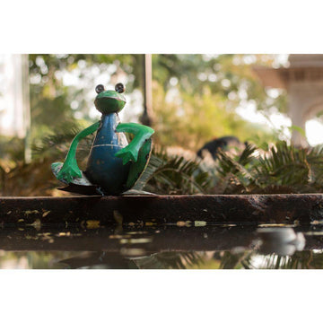 Recycled Frog Figurine - DeKulture DKW-17042-RIF