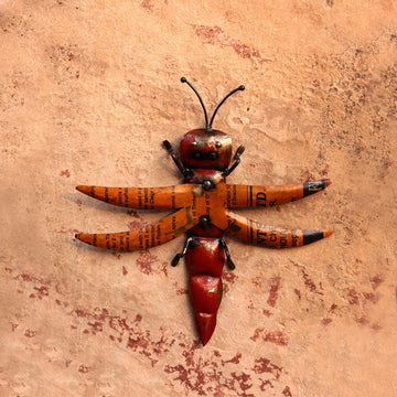 Recycled Grasshopper Wall Mount - DeKulture DKW-17016-RIF