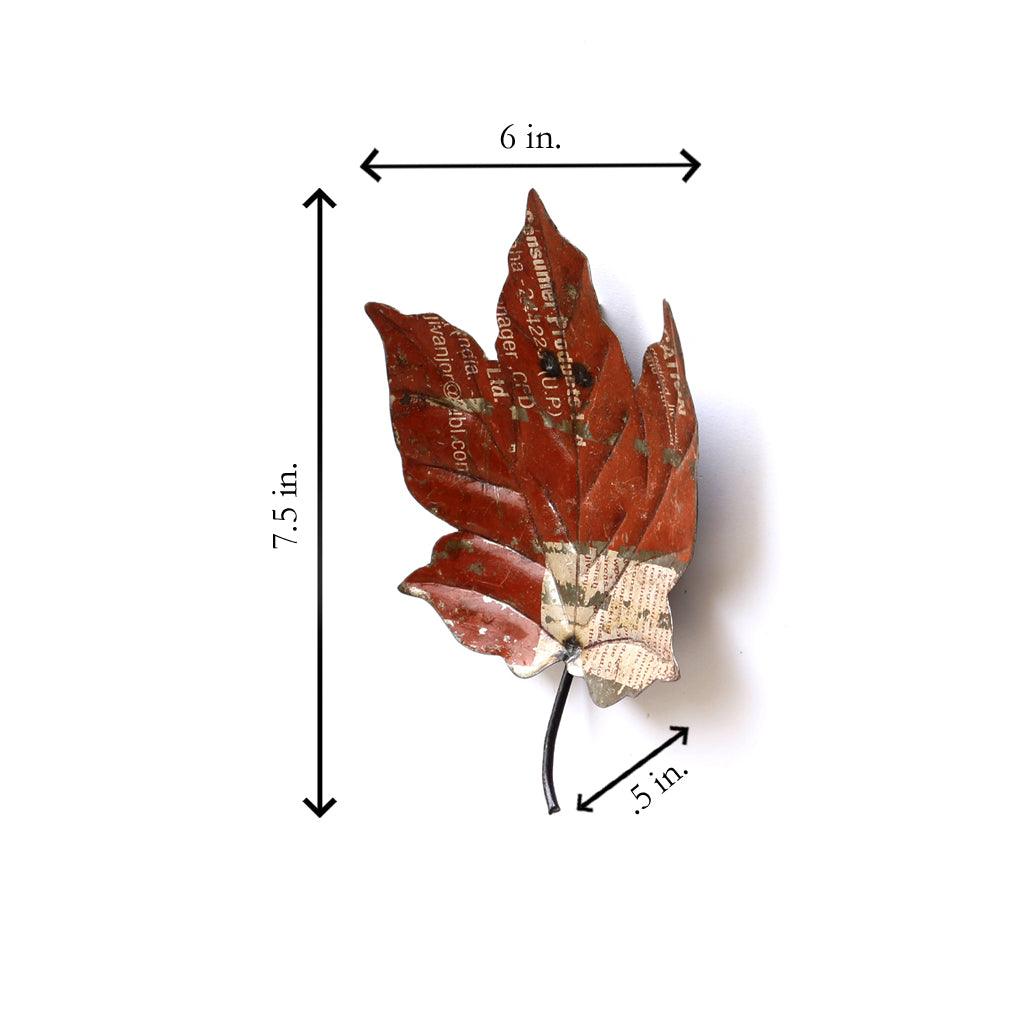 Recycled Leaf Wall Mount - DeKulture DKW-17026-RIF