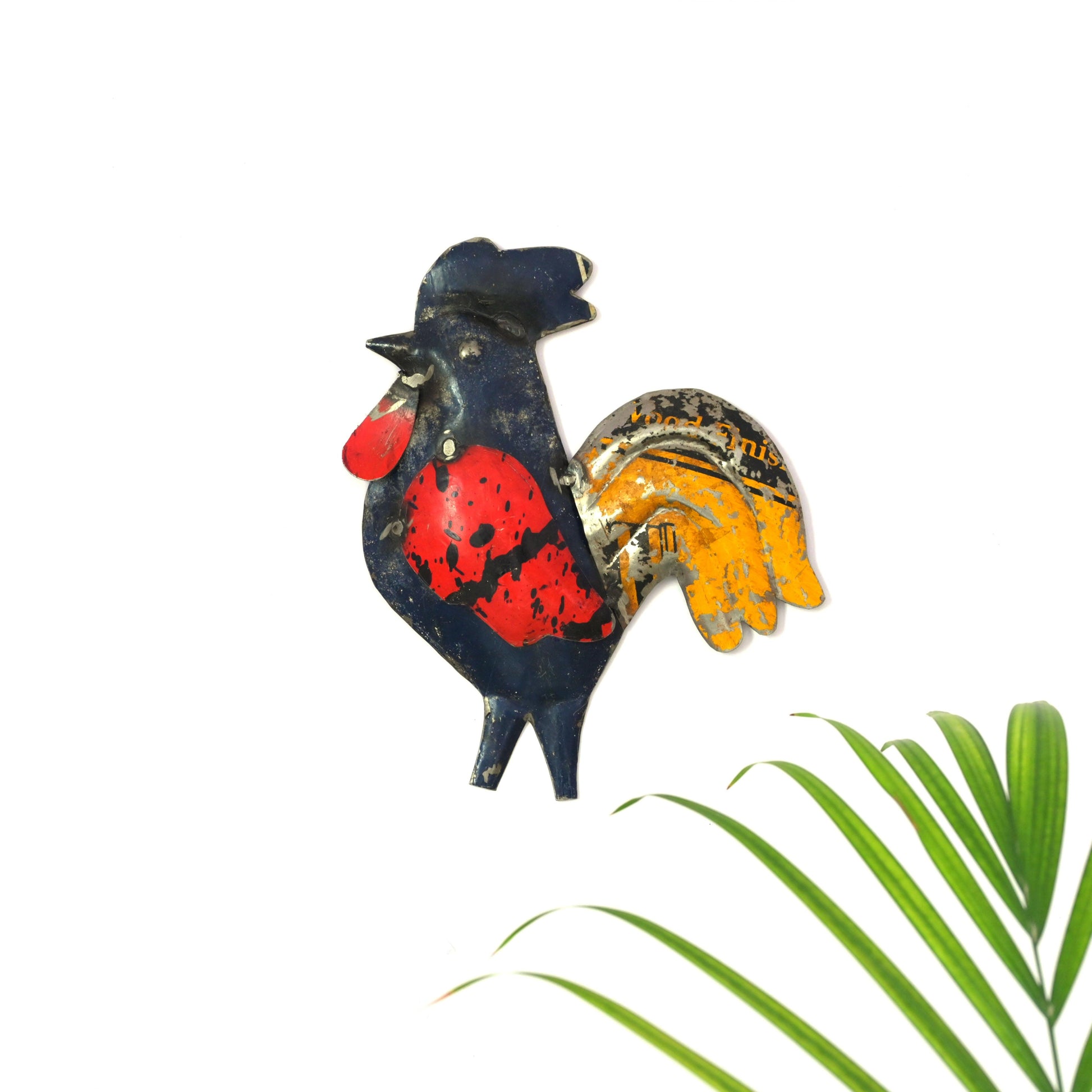 Recycled Rooster Wall Mount - DeKulture DKW-17109-RIF