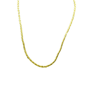 Braided Brass Gold Plated Chain