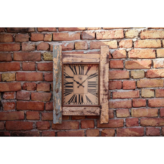 Reclaimed Wood Rectangular Clock