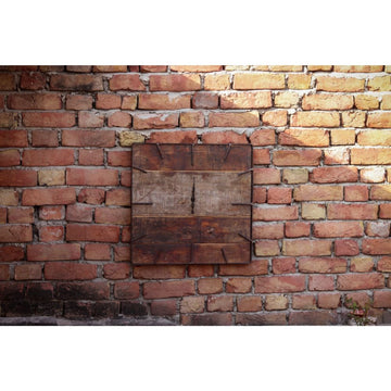 Vintage Teak Wood Square Clock