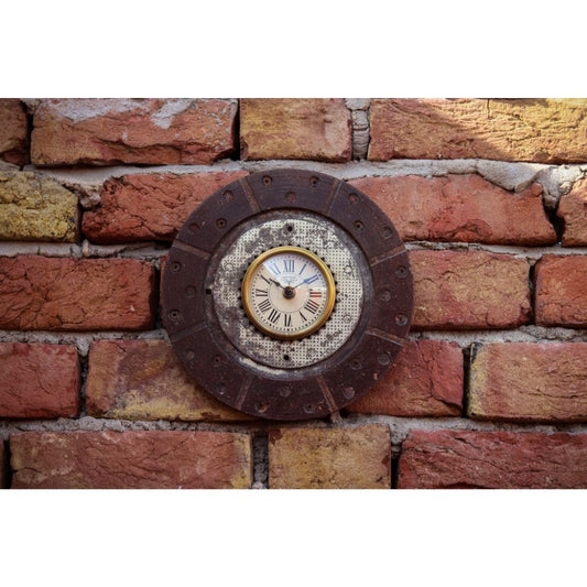 Recycled Iron Clutch Plate Clock