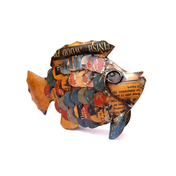 Recycled Fish Figurine