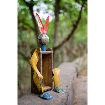 Recycled Rabbit Bottle Holder