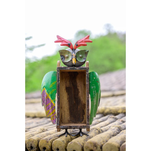 Recycled Owl Bottle Holder