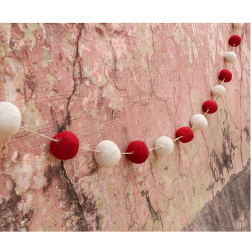 Felt Pom Pom Garland Large