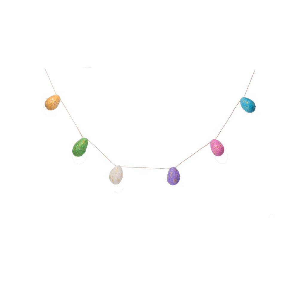 Felt Easter Stuffed Egg Garland