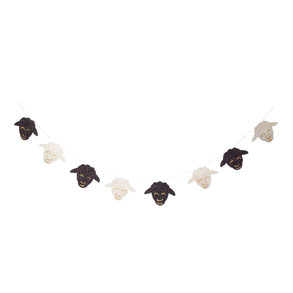 Felt Easter Sheep Garland