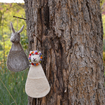 Rabbit And Lamb Stocking Set Of 2