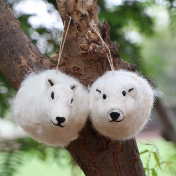 Polar Bear & Arctic Fox Set Of 2