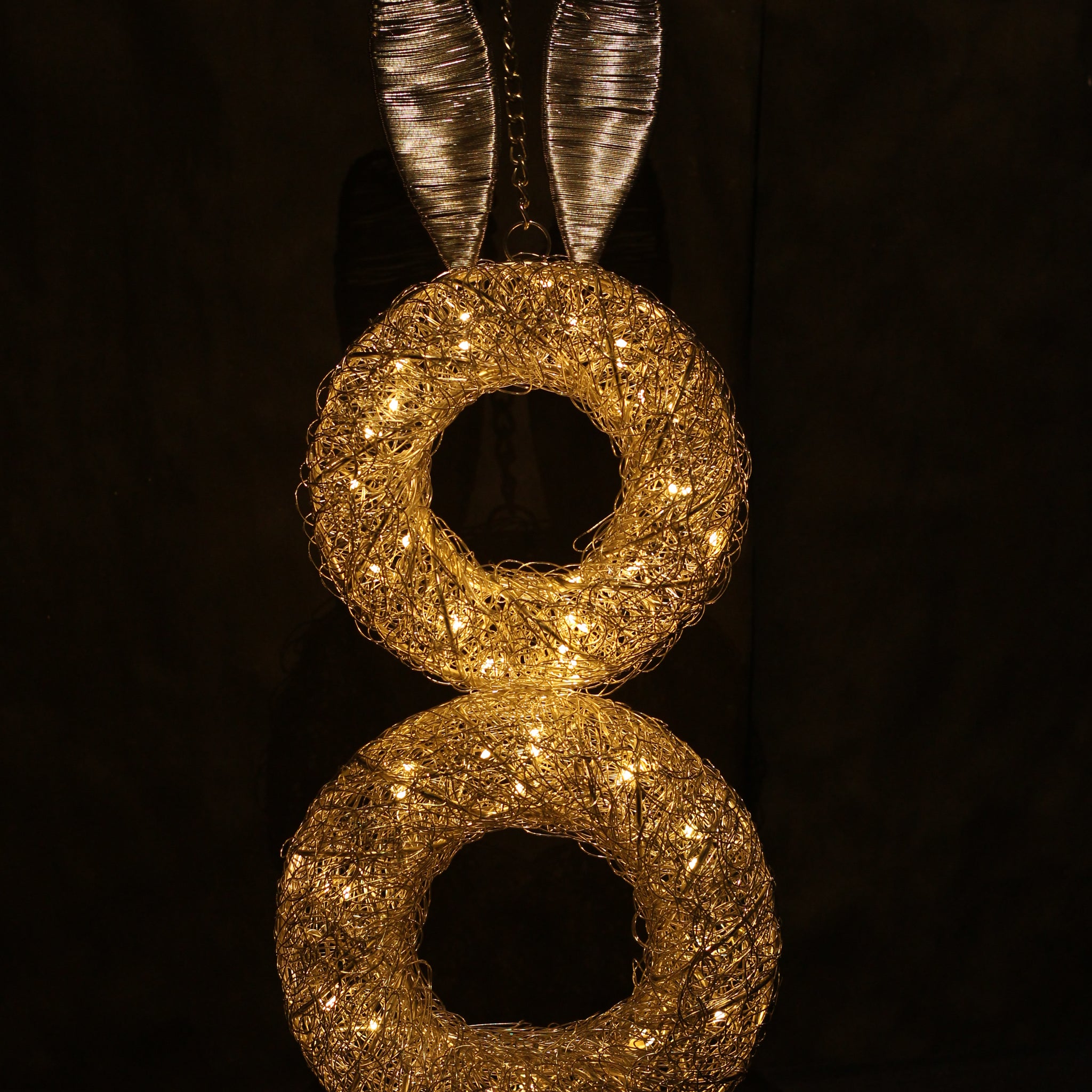 Hanging LED Rabbit Shaped (Wreath Style)