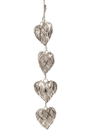 Wire Heart Garland LED