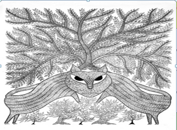 The Tigers Reunion (Gond- Umaid Singh Patta)
