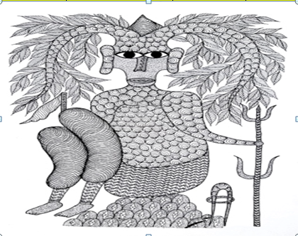 Thakur Dev Baba- Creator of Earth (Gond- Umaid Singh Patta)