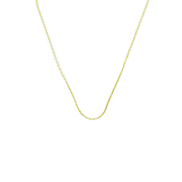 Tiny Paperclip Brass Gold Plated Chain