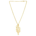 Brass Flash Gold Plating Hoops Necklace Fashion jewelry - DeKulture DKW-833-N